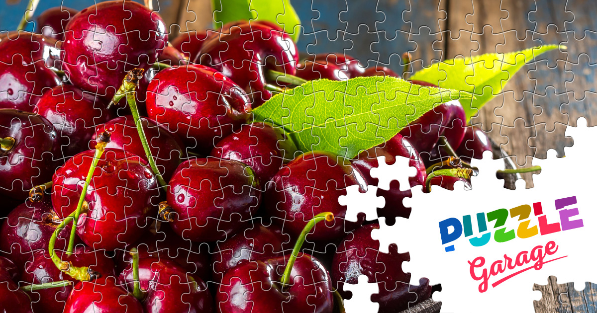 Cherries On A Platter Jigsaw Puzzle Plants Berries Puzzle Garage