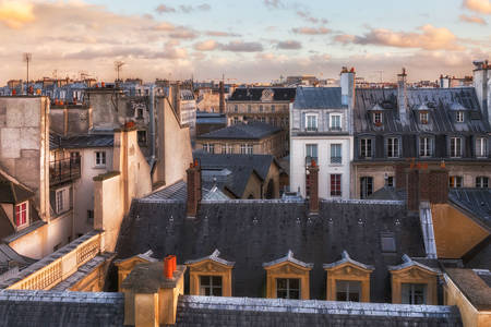 Domy v historickom centre Paríža