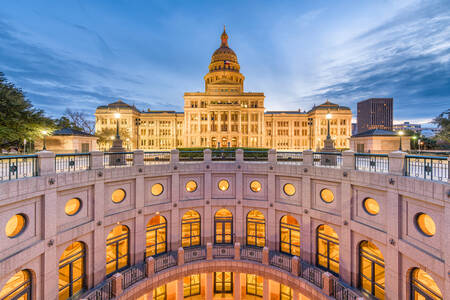 Teksas Eyaleti Meclis Binası'nın görünümü