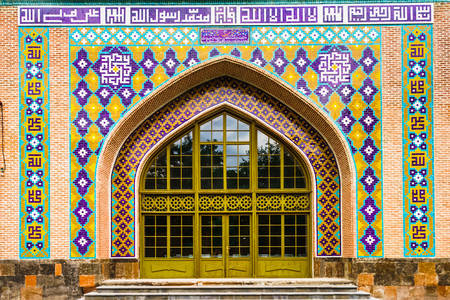 Mozaika v Modrej mešite v Jerevane