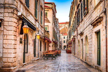 Velhas ruas de Dubrovnik