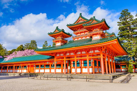 Shinto Shrine в храм Heian