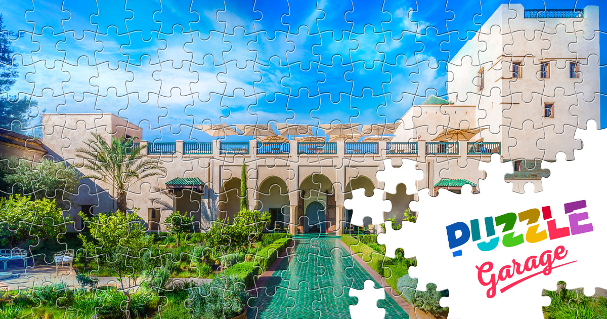 Secret Garden In Marrakech Jigsaw Puzzle Countries Morocco Puzzle