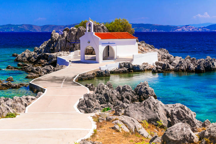 Kyrka på ön Chios