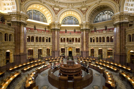 Читальный зал библиотеки Конгресса