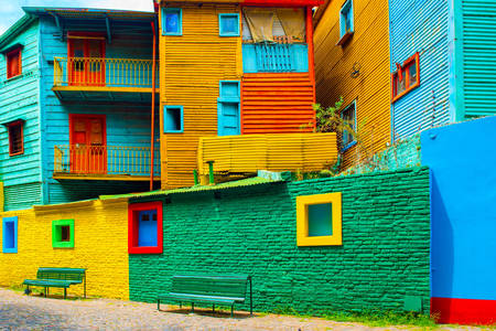 Τα πολύχρωμα σπίτια της La Boca