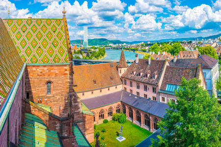 Telhados da Catedral de Basileia