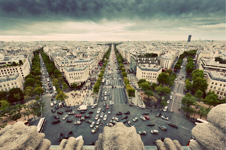 Kilátás a Diadalívről, Párizs