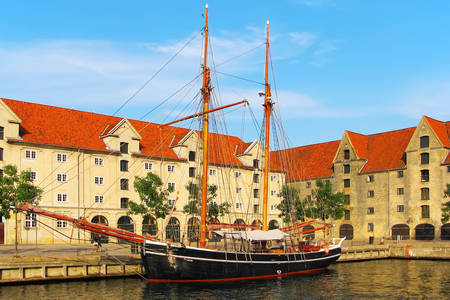 Kopenhag'daki eski gemi