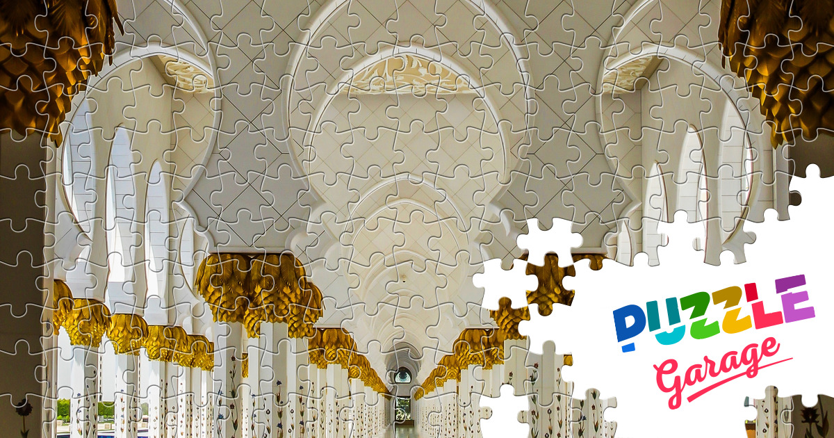 Sheikh Zayed Mosque Jigsaw Puzzle Countries Uae Puzzle Garage