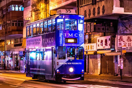 Stadsbussar i Hong Kong