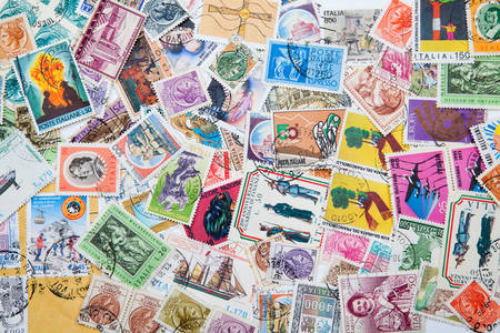 Старые почтовые марки из разных стран