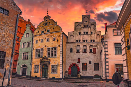 Gamla byggnader i Riga