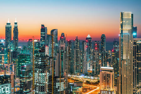 Ουρανοξύστες της πόλης του Ντουμπάι