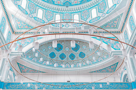 Plafond van de moskee Nur Astana
