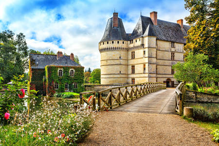 Castelo da Ilhota no Vale do Loire