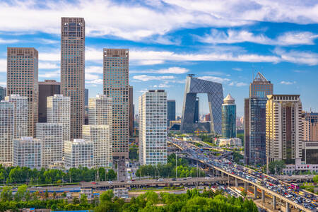 Distrito financiero en Pekín