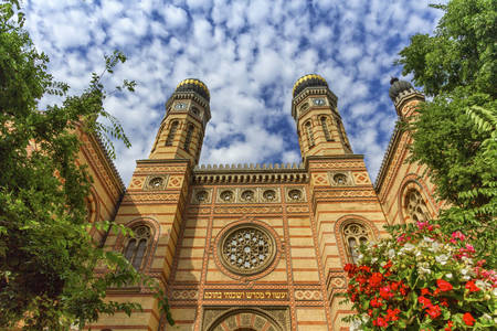 Gevel van de Grote Synagoge in Boedapest