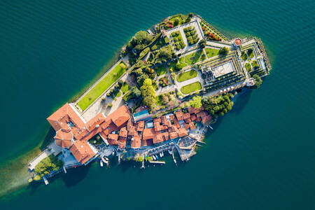 Top view of Isola Bella