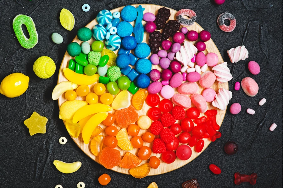 Regenboog snoepjes
