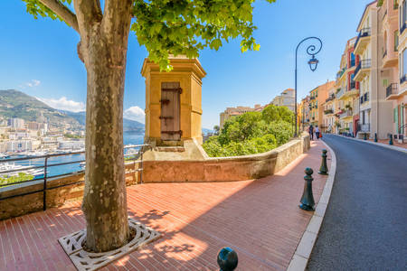 Street in the village of Monaco