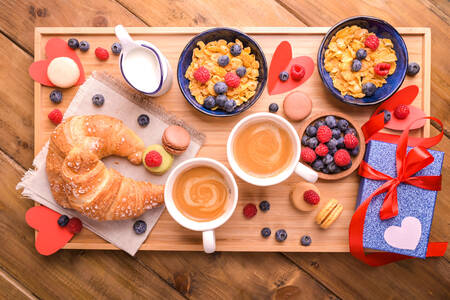 Café da manhã para os amantes