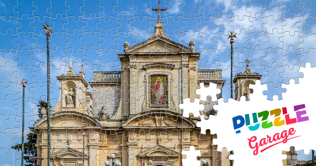 Church in Mdina, Malta Jigsaw Puzzle (Countries, Malta) Puzzle Garage