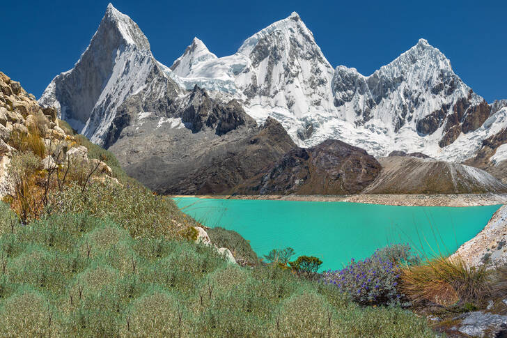 Het Parónmeer in de Peruaanse Andes