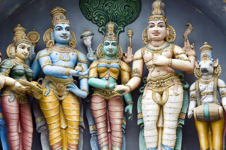 Sculptures of Hindu deities