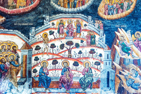 Fresco fra Koziya-klosteret