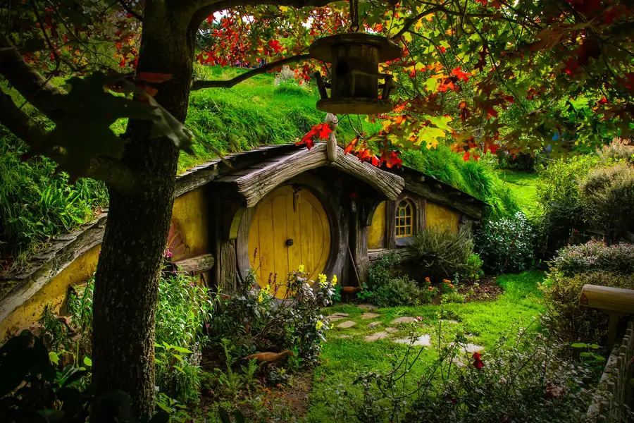 Yeni Zelanda'daki Hobbiton köyü