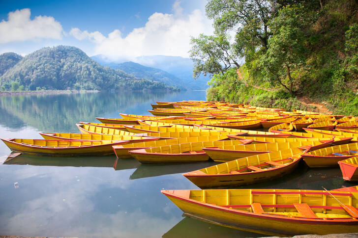 Fishing boats on Lake Bengas