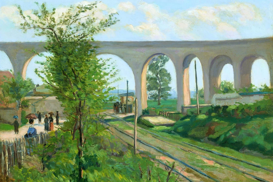 Jean Baptiste Armand Guillaumin – Akwedukt Arcueil na przejeździe kolejowym w Sceaux