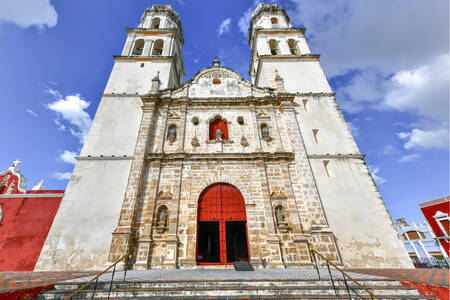 Cathedral in Campeche, Mexico