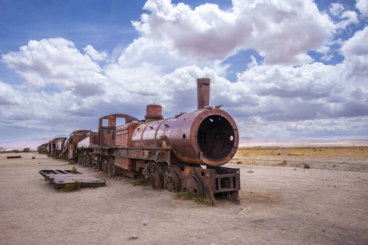 Togkirkegården i Uyuni