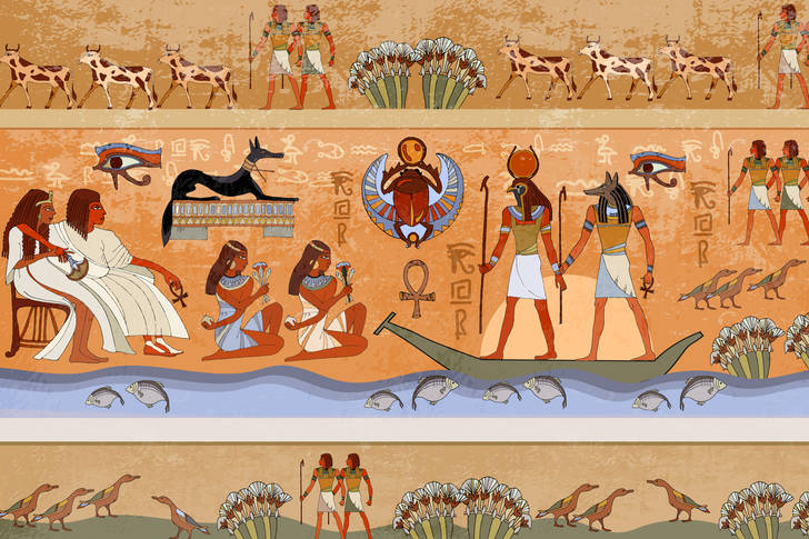 Frescoes of ancient egypt