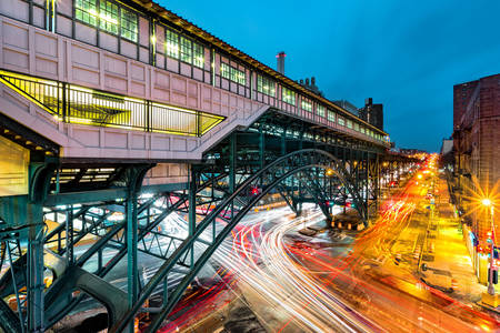 Treinstation in Harlem