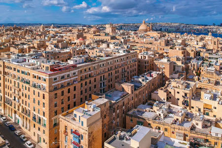 Vista de la ciudad de Valletta