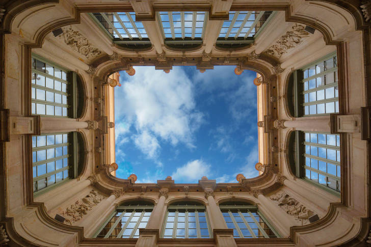 Courtyard facade