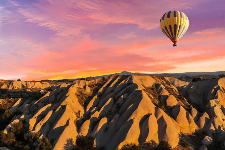 Hete luchtballon in Cappadocië