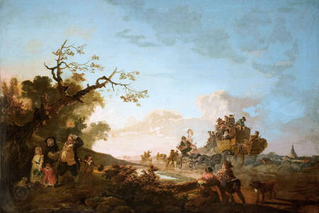 Philipp Jakob Loutherbourg: Hampstead Heath, sommer