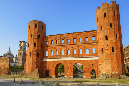 Palatine Gate in Turin