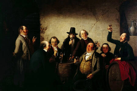 Johann Peter Hasenclever: Wine Tasting