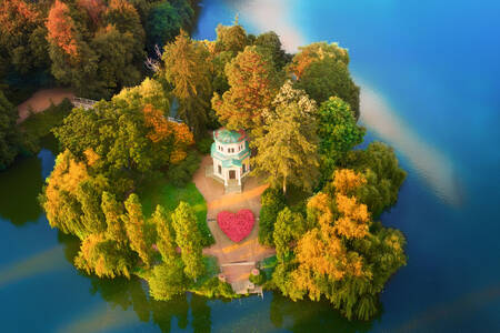 Island of Love in Sofiyivka Park