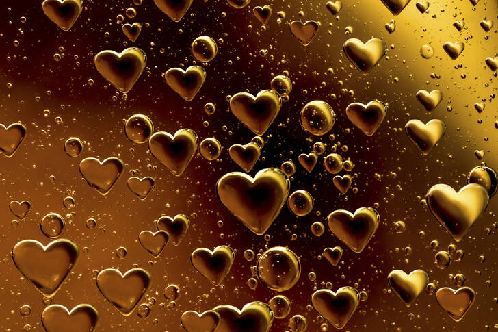 Bolinhas em forma de coração