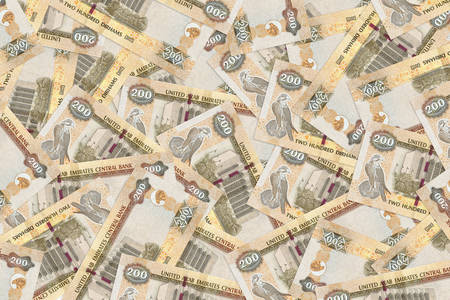 200 dirhamových bankovek