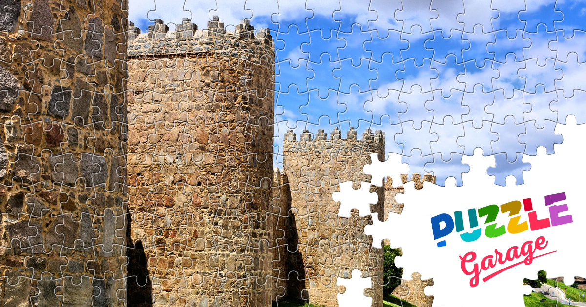 View of the fortress wall of Avila Jigsaw Puzzle (Countries, Spain