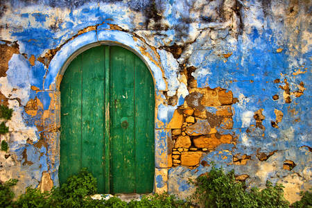 Casas antigas em Creta