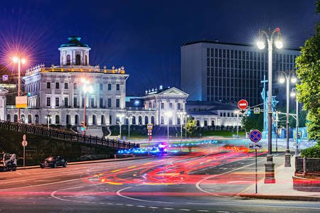 Moszkva éjszakai utcái