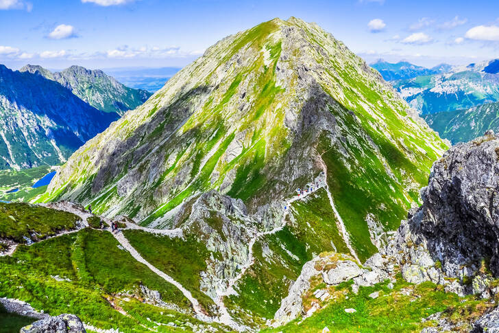 Mountain pass in the Tatras